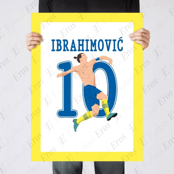Zlatan Ibrahimovic Bicycle Kick Goal, 2012 - Sweden vs England - Solna, Sweden - Poster Wall Art - Poster 2
