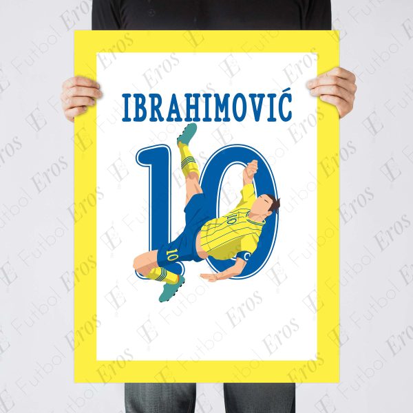 Zlatan Ibrahimovic Bicycle Kick Goal, 2012 - Sweden vs England - Solna, Sweden - Poster Wall Art - Poster 3