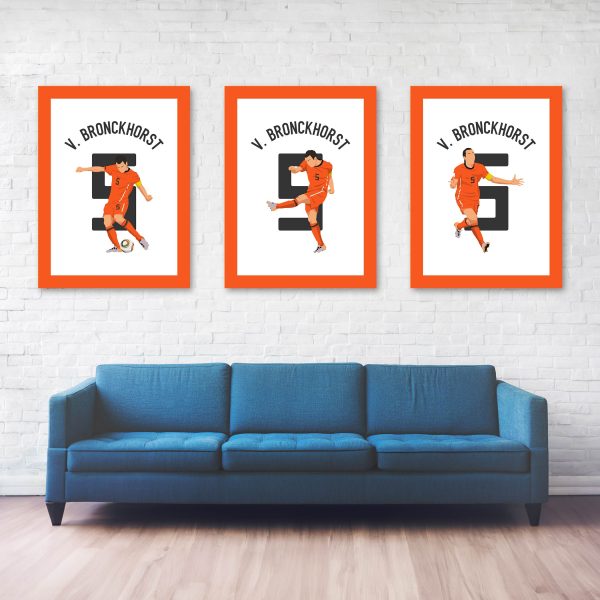 van Bronckhorst Goal, 2010 World Cup Semi-Final - Netherlands vs Uruguay- _Cape Town, South Africa - Poster Wall Art Main Image - Full Series