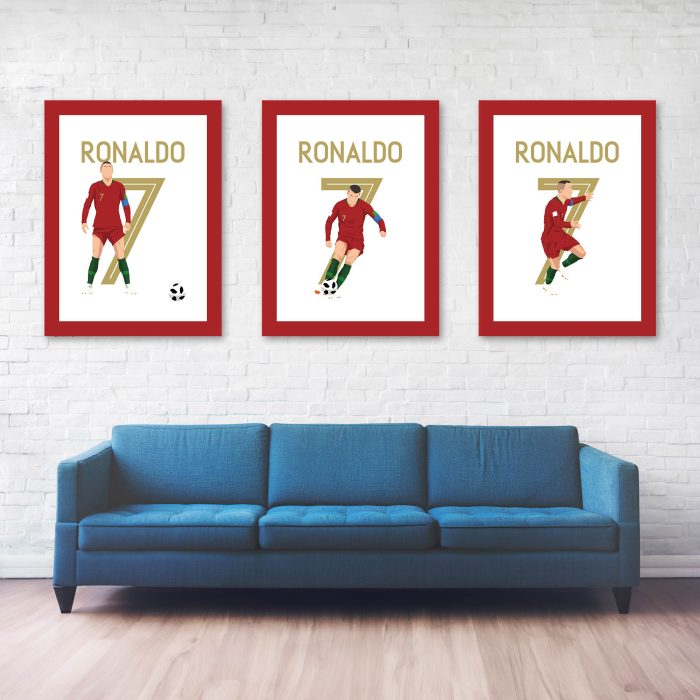 Cristiano Ronaldo Freekick Goal, 2018 World Cup Group Stage - Portugal vs Spain - Sochi, Russia - Poster Wall Art Main Image - Full Series