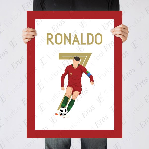 Cristiano Ronaldo Freekick Goal, 2018 World Cup Group Stage - Portugal vs Spain - Sochi, Russia - Poster Wall Art Main Image - Poster 2