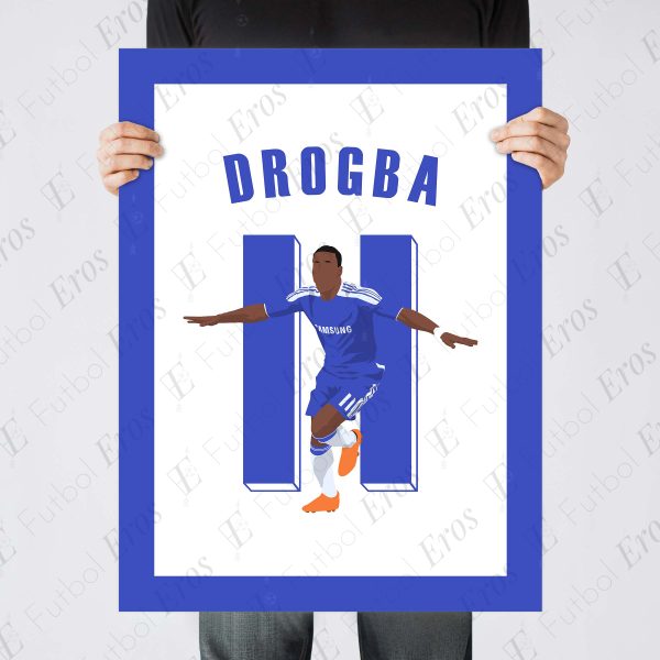 Didier Drogba Header Goal, 2012 - Champions League Final - Chelsea vs Bayern - Munich, Germany Poster Wall Art - Poster 2
