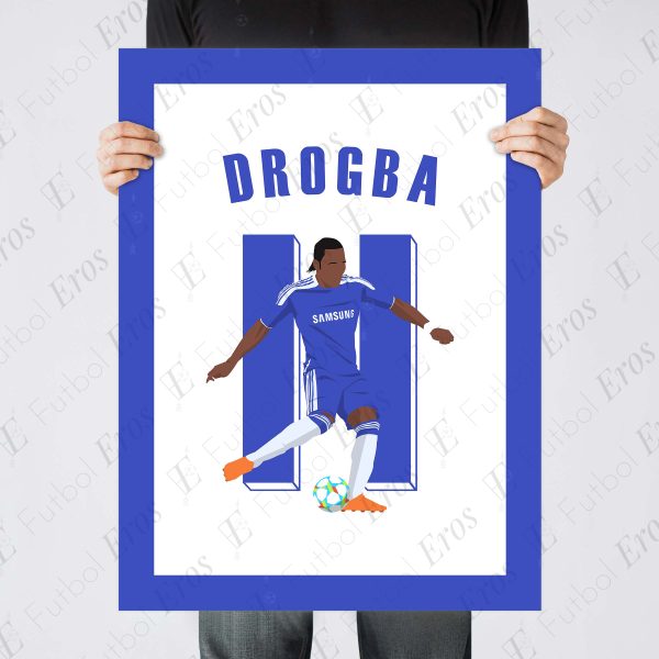 Didier Drogba Header Goal, 2012 - Champions League Final - Chelsea vs Bayern - Munich, Germany Poster Wall Art - Poster 3