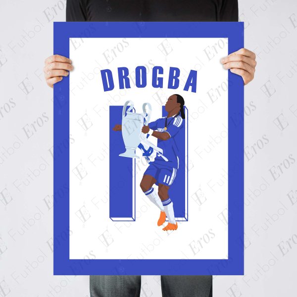Didier Drogba Header Goal, 2012 - Champions League Final - Chelsea vs Bayern - Munich, Germany Poster Wall Art - Poster 5