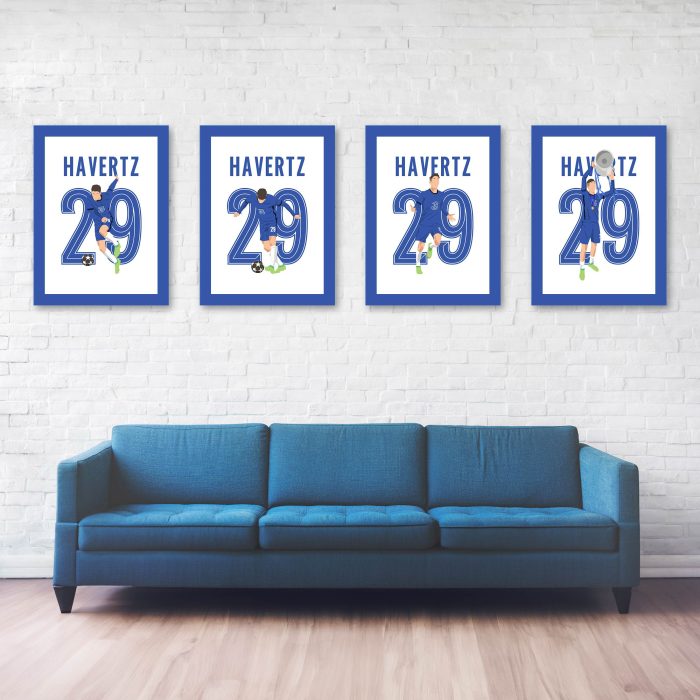 Kai Havertz, 2021 Champions League Final - Chelsea vs Manchester City - Porto, Portugal Poster Wall Art Main Image - Full Series