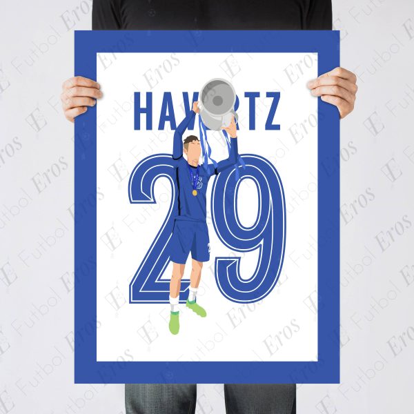 Kai Havertz, 2021 Champions League Final - Chelsea vs Manchester City - Porto, Portugal Poster Wall Art Main Image - Poster 4