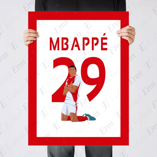 Kylian Mbappe Goal, 2016-2017 Champions League Quarter Final - AS Monaco vs Borussia Dortmund - Dortmund, Germany - Poster Wall Art Main Image - Poster 2