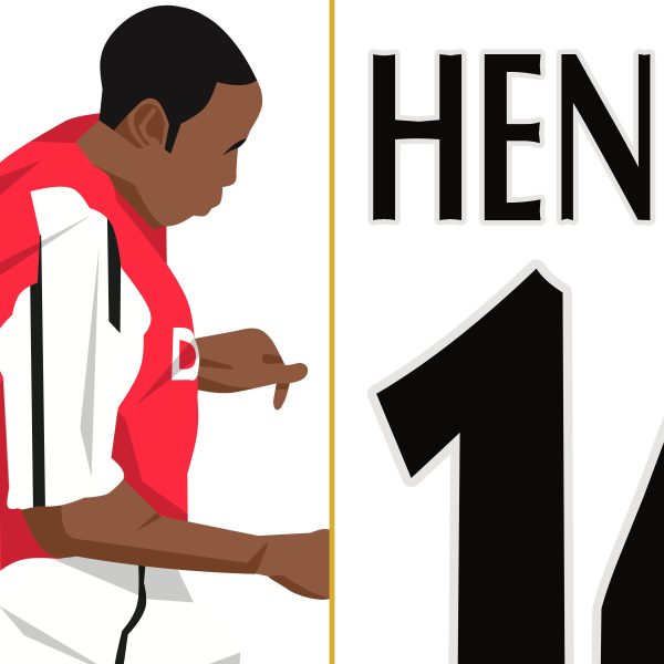 Thierry Henry Goal 2000 Arsenal vs Man United - Poster 2 Alternate
