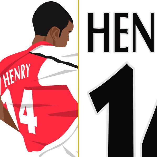 Thierry Henry Goal 2000 Arsenal vs Man United - Poster 3 Alternate