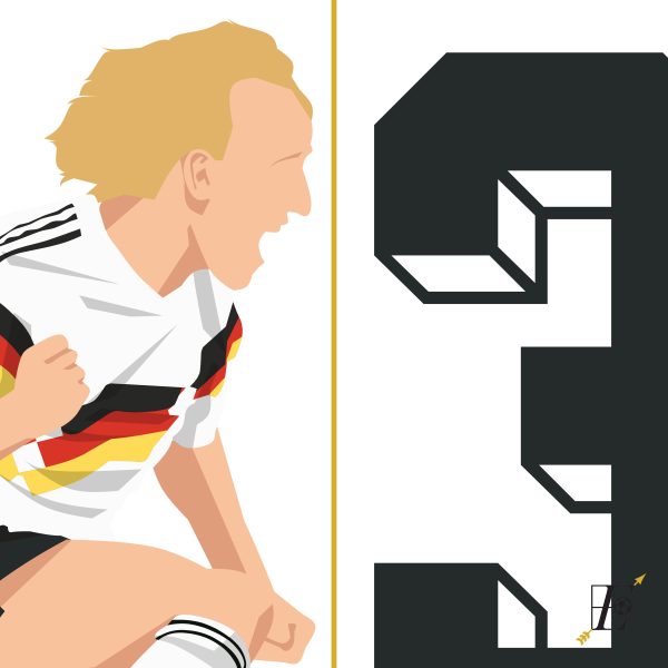 Andreas Brehme Penalty Goal 1990 World Cup Final Germany Argentina vs Roma Italy Poster Wall Art Main Image - Poster 2 Alternate