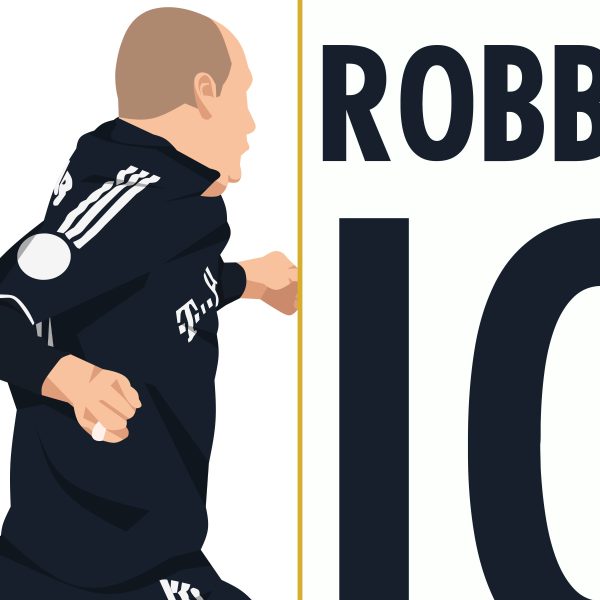 Arjen Robben Volley Goal Manchester United vs Bayern Munich 2009-2010 UCL Semi Final - Poster 1 Alternate