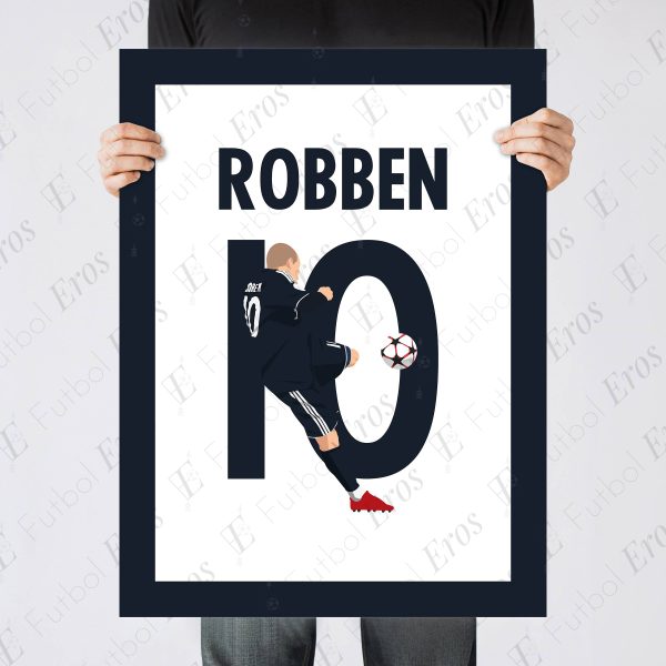 Arjen Robben Volley Goal Manchester United vs Bayern Munich 2009-2010 UCL Semi Final - Poster 2