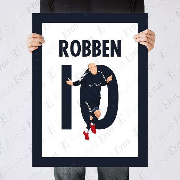 Arjen Robben Volley Goal Manchester United vs Bayern Munich 2009-2010 UCL Semi Final - Poster 3