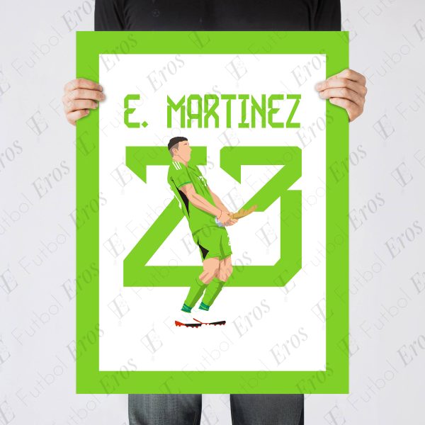 Emiliano Martinez Save 2022 World Cup Final Argentina vs France - Poster 3