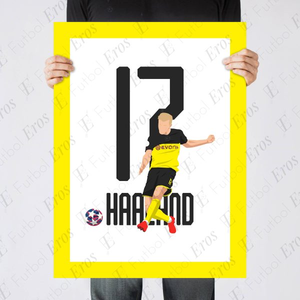 Erling Haaland Goal Borussia vs Dortmund PSG 2020 Champions League Round Of 16 - Poster 1