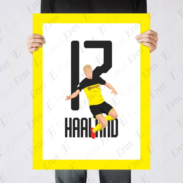 Erling Haaland Goal Borussia vs Dortmund PSG 2020 Champions League Round Of 16 - Poster 2