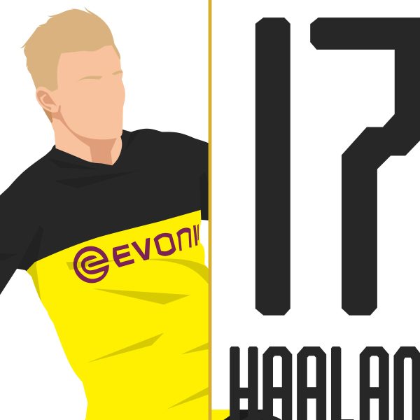 Erling Haaland Goal Borussia vs Dortmund PSG 2020 Champions League Round Of 16 - Poster 2 Alternate