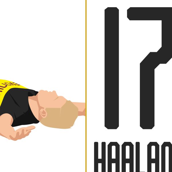 Erling Haaland Goal Borussia vs Dortmund PSG 2020 Champions League Round Of 16 - Poster 3 Alternate
