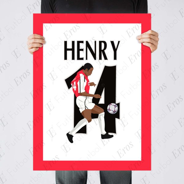 Thierry Henry Goal 2000 Arsenal vs Man United - Poster 2