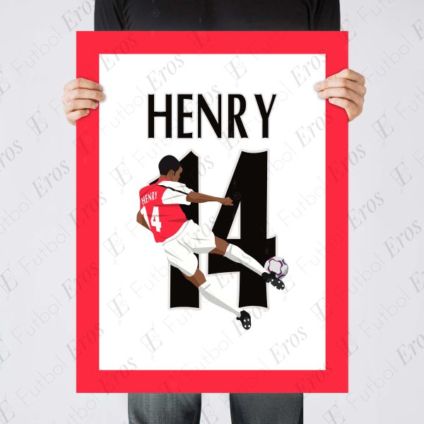 Thierry Henry Goal 2000 Arsenal vs Man United - Poster 3