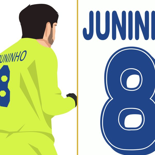 Juninho Pernambucano Free Kick Goal Lyon vs Barcelona 2009 UCL Round Of 16 - Poster 1 Alternate