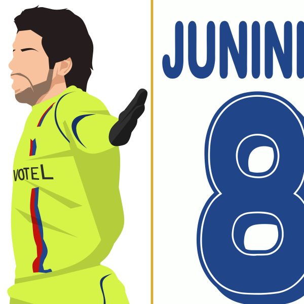 Juninho Pernambucano Free Kick Goal Lyon vs Barcelona 2009 UCL Round Of 16 - Poster 3 Alternate