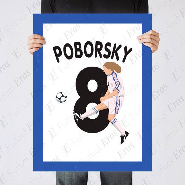 Karel Poborsky Goal, 1996 Czech Republic vs Portugal Euro1996 Quarter Final - Poster 2
