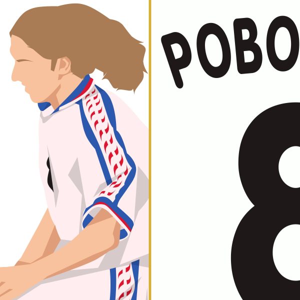 Karel Poborsky Goal, 1996 Czech Republic vs Portugal Euro1996 Quarter Final - Poster 2 Alternate