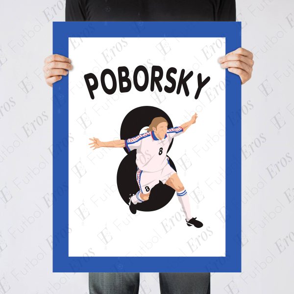 Karel Poborsky Goal, 1996 Czech Republic vs Portugal Euro1996 Quarter Final - Poster 3