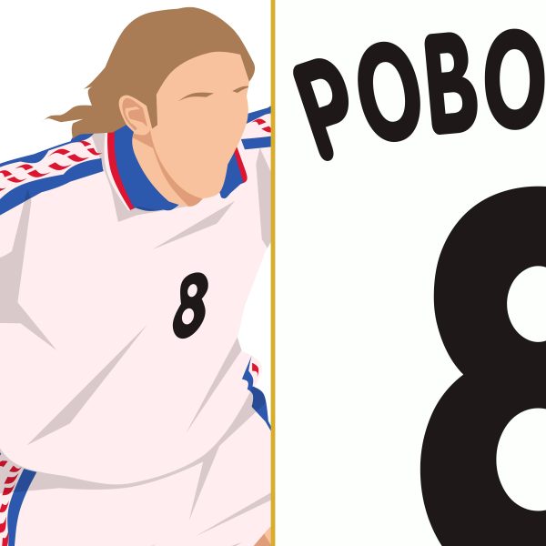 Karel Poborsky Goal, 1996 Czech Republic vs Portugal Euro1996 Quarter Final - Poster 3 Alternate