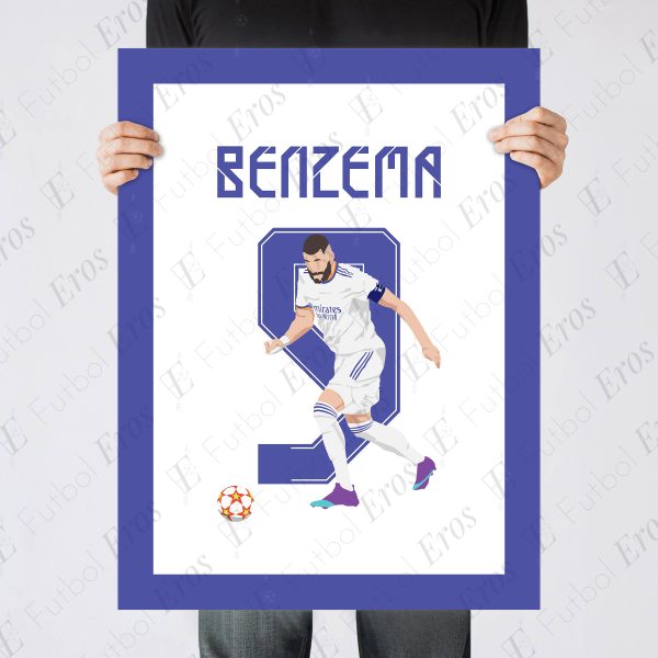 Karim Benzema Hattrick Goal Real Madrid vs PSG 2022 UCL Round Of 16 - Poster 1