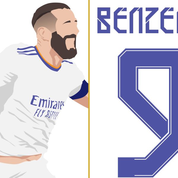 Karim Benzema Hattrick Goal Real Madrid vs PSG 2022 UCL Round Of 16 - Poster 2 Alternate
