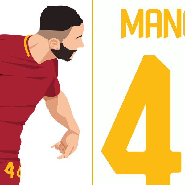 Kostas Manolas Header Goal AS Roma vs Barcelona 2018 UCL Quarter Final - Poster 1 Alternate