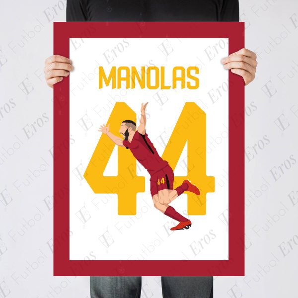 Kostas Manolas Header Goal AS Roma vs Barcelona 2018 UCL Quarter Final - Poster 3