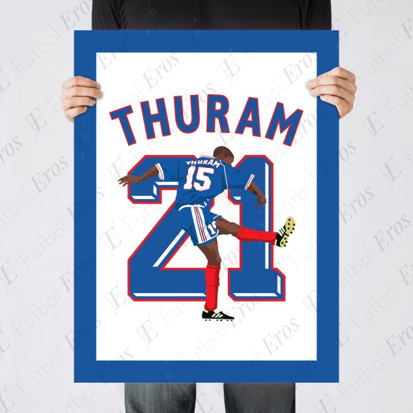 Lilian Thuram Goal France vs Croatia 1998 World Cup Semi Final - Poster 1