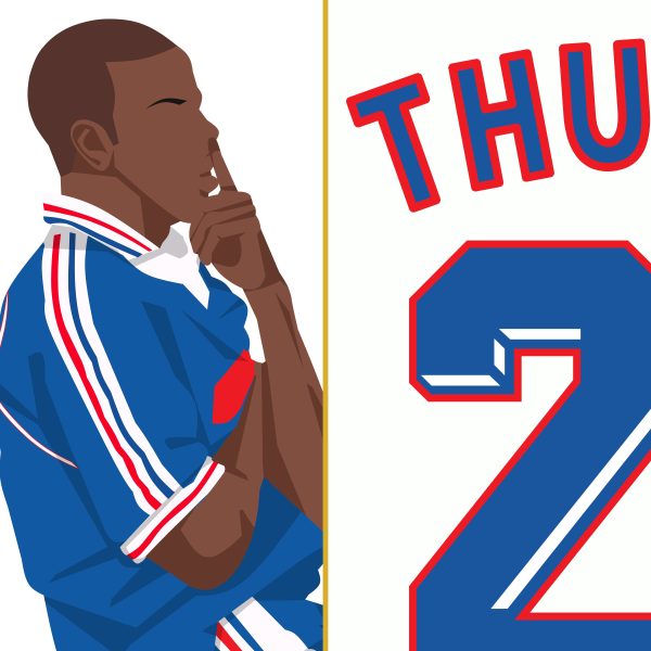 Lilian Thuram Goal France vs Croatia 1998 World Cup Semi Final - Poster 2 Alternate