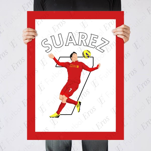 Luis Suarez Goal Liverpool vs Newcastle 2012-2013 Premier League - Poster 1