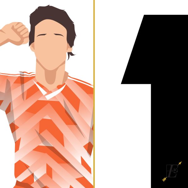Marco van Basten Volley Goal, 1988 European Cup Final Netherlands URSS vs Munich Germany Poster Wall Art Main Image - Poster 3 Alternate