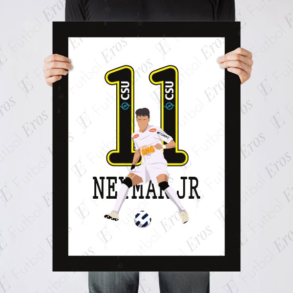 Neymar JR Solo Goal Puskas Award Santos vs Flamengo 2011 Brasileiro - Poster 1