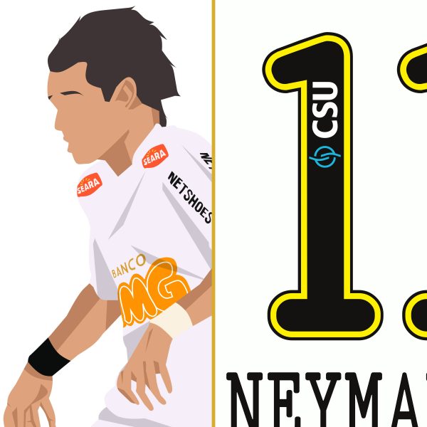 Neymar JR Solo Goal Puskas Award Santos vs Flamengo 2011 Brasileiro - Poster 2 Alternate