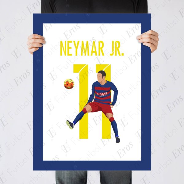 Neymar Rainbow Goal Barcelona vs Villarreal 2016 La Liga - Poster 2