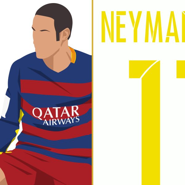 Neymar Rainbow Goal Barcelona vs Villarreal 2016 La Liga - Poster 2 Alternate