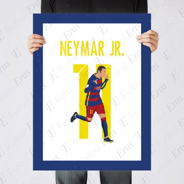 Neymar Rainbow Goal Barcelona vs Villarreal 2016 La Liga - Poster 3