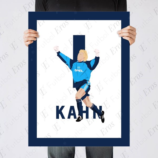 Oliver Kahn Winning Save Bayern Munich vs Valencia 2000-2001 UCL Final - Poster 2