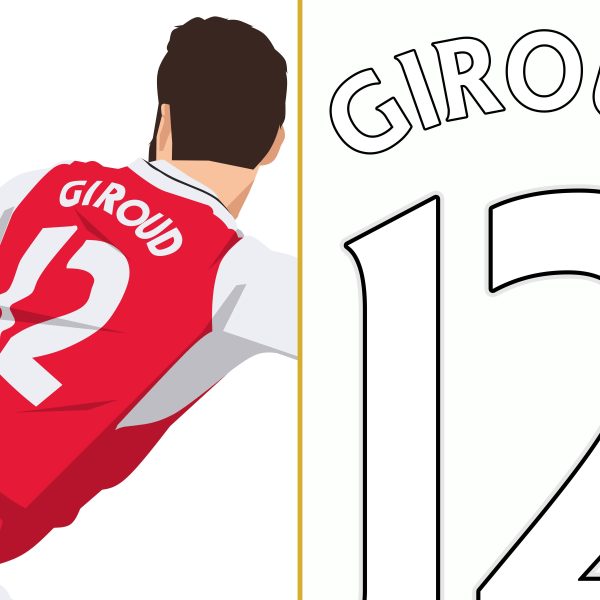 Olivier Giroud Scorpion Kick Goal Arsenal vs Crystal Palace 2016-2017 Premier League - Poster 1 Alternate
