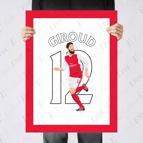 Olivier Giroud Scorpion Kick Goal Arsenal vs Crystal Palace 2016-2017 Premier League - Poster 2