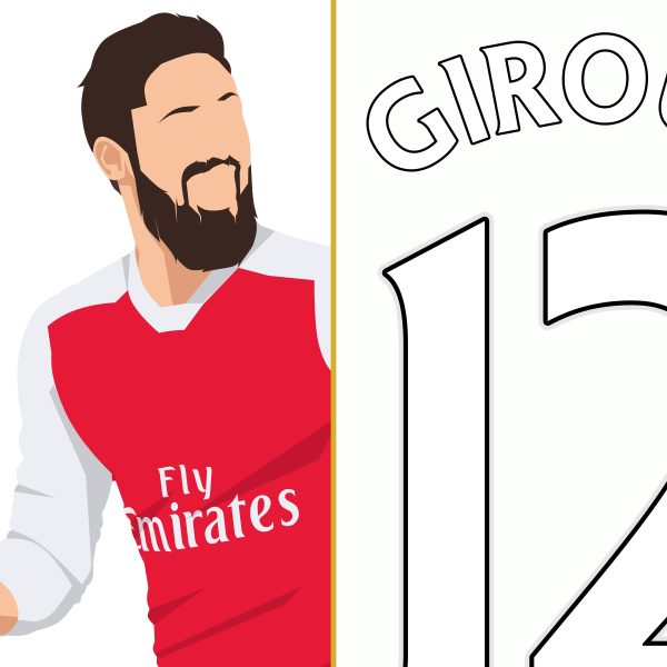 Olivier Giroud Scorpion Kick Goal Arsenal vs Crystal Palace 2016-2017 Premier League - Poster 2 Alternate