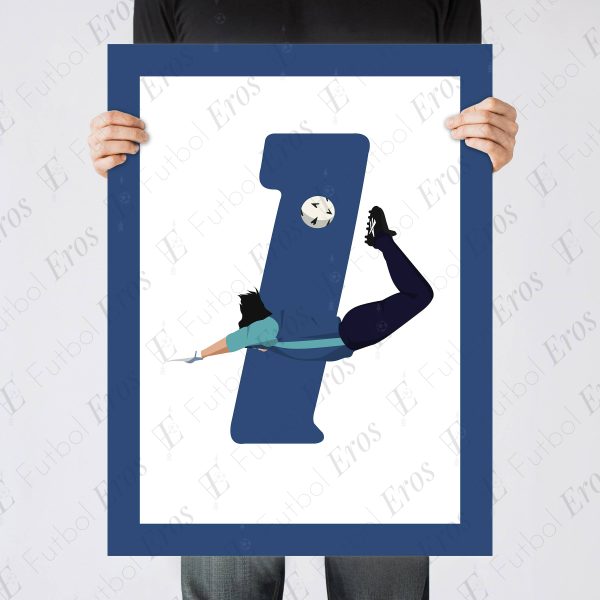Rene Higuita Scorpion Save, 1995 South American Group Colombia vs England - Poster 1