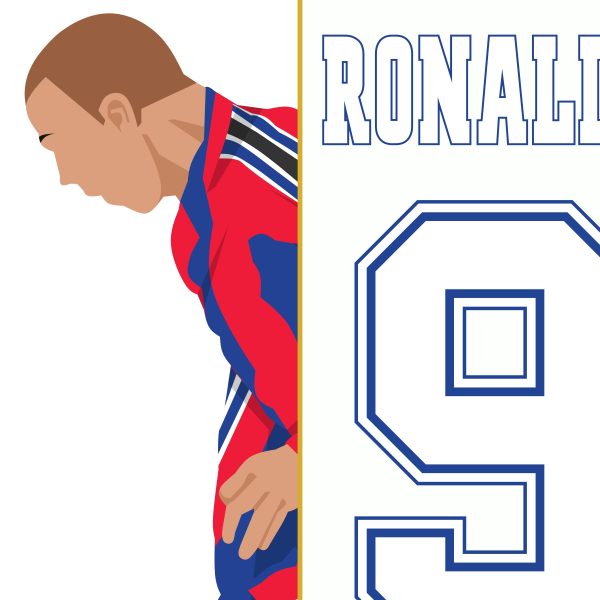 Ronaldo Nazario Goal- 1996 Barcelona Compostela vs La Liga - Poster 2 Alternate