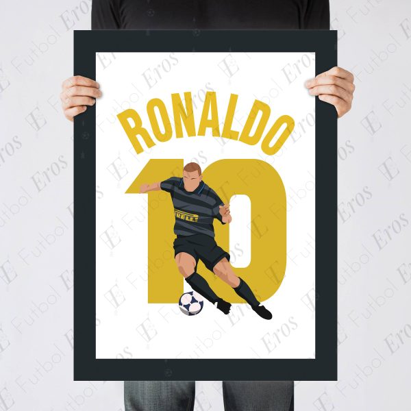 Ronaldo Nazario Goal Inter Milan vs Lazio 1997-1998 UEFA Cup Final - Poster 1